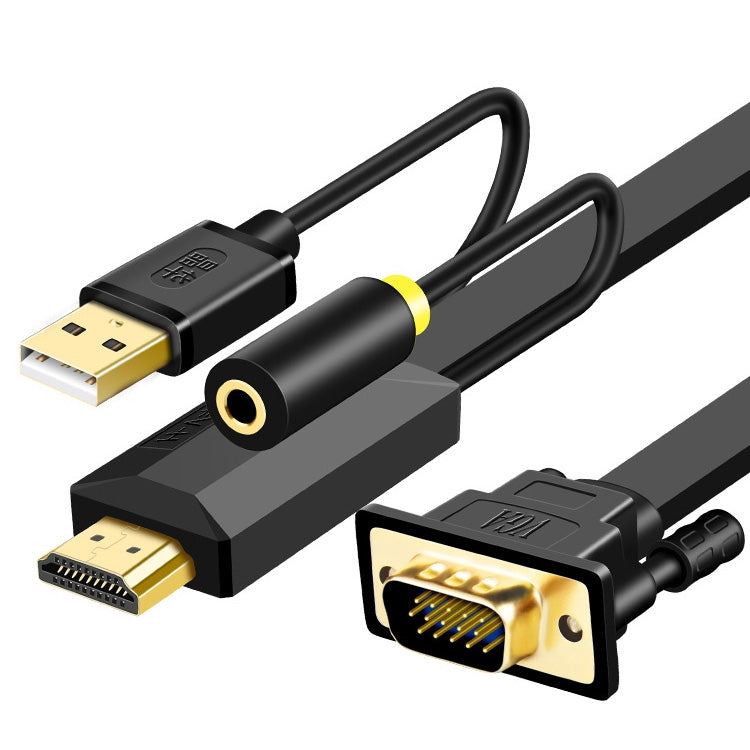 JH HV10 1080P Cavo HDMI a VGA Proiettore TV Box Computer Notebook Cavo adattatore display industriale, 1m, 2m, 3m, 5m, 10m JH HV10 1080P Cavo HDMI a VGA Proiettore TV Box Computer Notebook Cavo adattatore display industriale, 1m, 2m, 3m, 5m, 10m